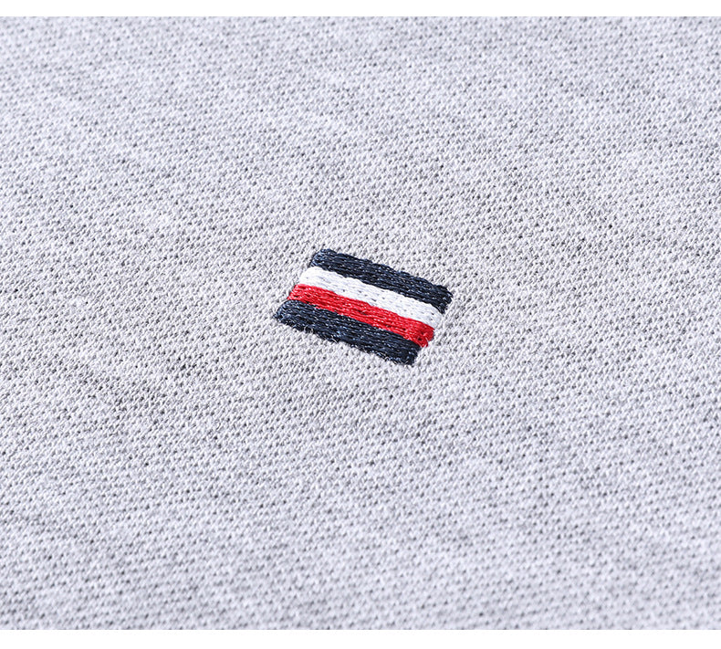 Summer Short-sleeved Embroidered Men's Polo Shirt Imitation Cotton Business Casual Lapels