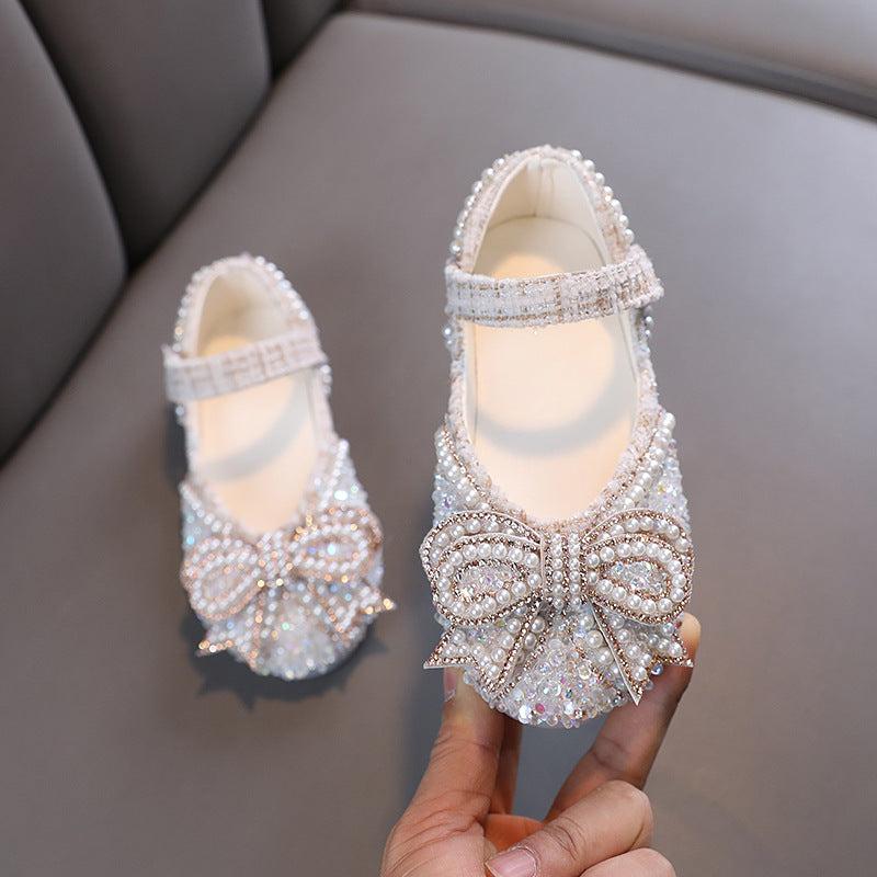 Bow Baby Princess Children's Single-layer Shoes