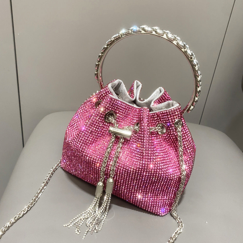 European And American Shiny Diamond Handbag For Women   ( Available )