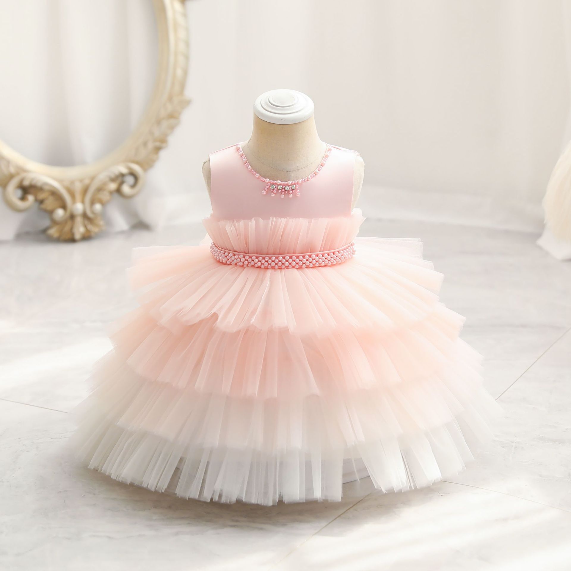 Gradient Cake Dress Children's Dress Princess Dress (Available)