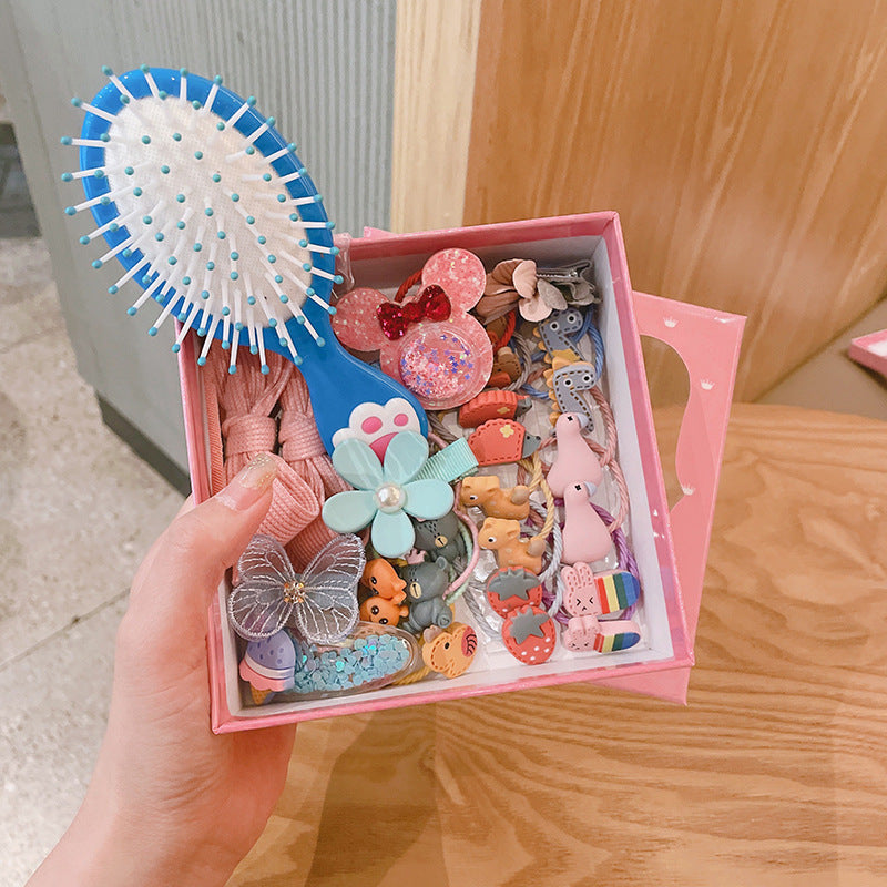 Children's Hair Accessories Set 28-piece Gift Box Girl's Headdress