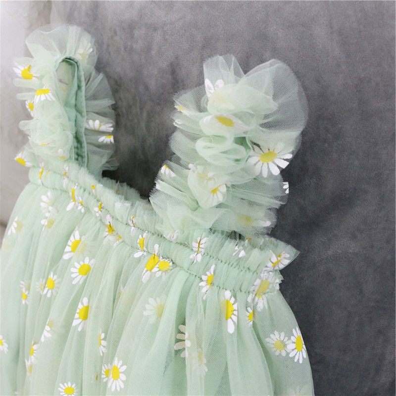 Baby Girl Sling Net Yarn Dress Tutu Skirt