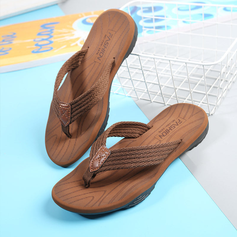 EVA Soft Sole Lightweight Flip Flops Flip Flops Beach Shoes (Available)