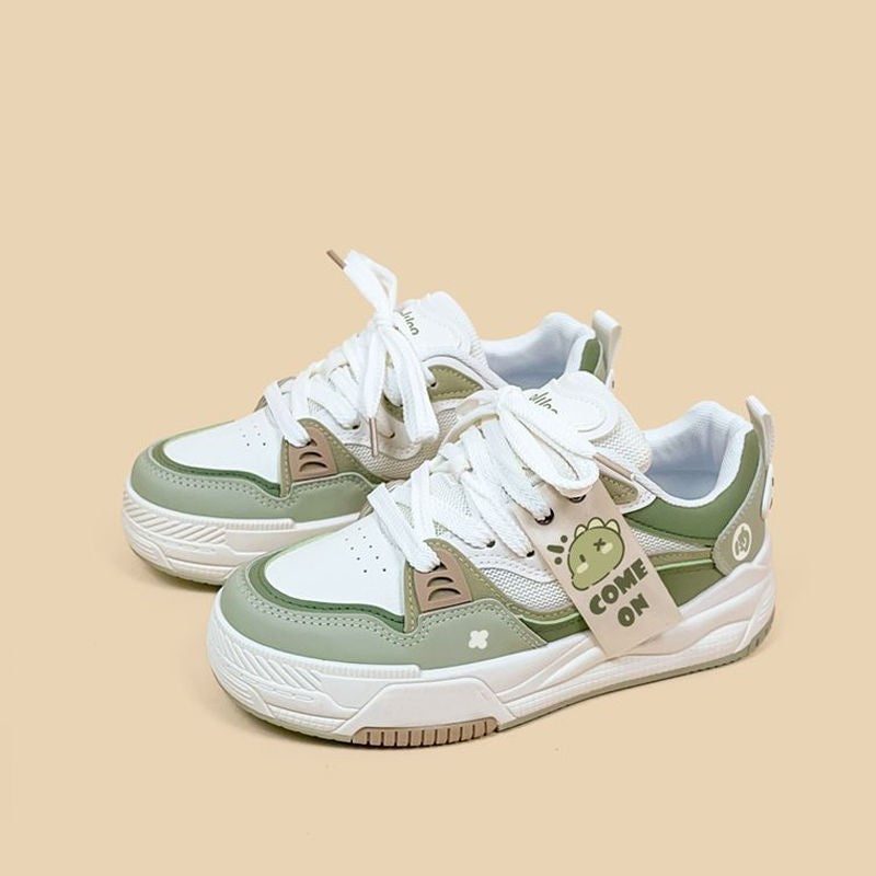 Hong Kong Style Platform Dad Shoes Female Niche Sports Leisure (Available)