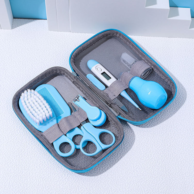 Children's Baby Nails Cutting Pliers 8 Eight-piece Set Eva Bag Care Suit   ( Available )