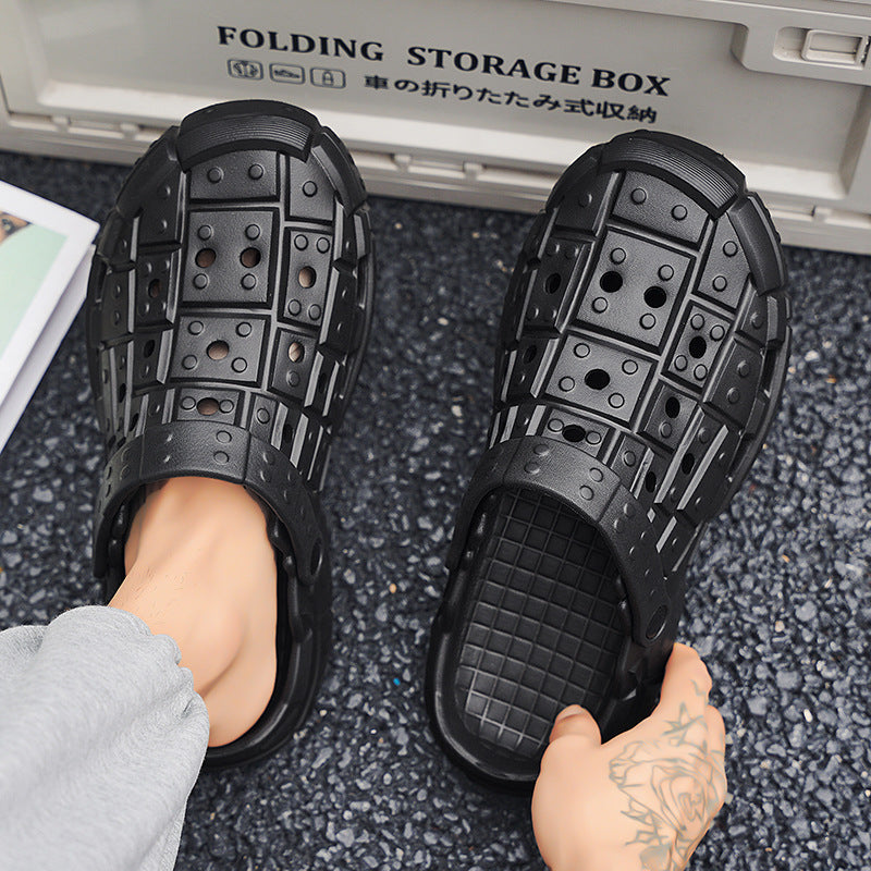 Hole Shoes Simple Non-slip Thick Bottom Wear-resistant