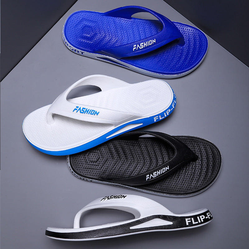 Slippers Men's Summer Thick Bottom Non-slip Deodorant Flip Flops (Available)