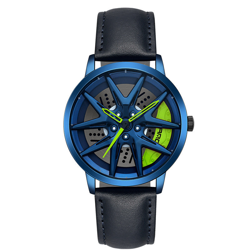 Cool Wheel Personality Hollow Out Quartz Watch