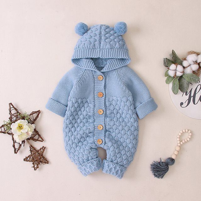 Baby knitted romper (Available)