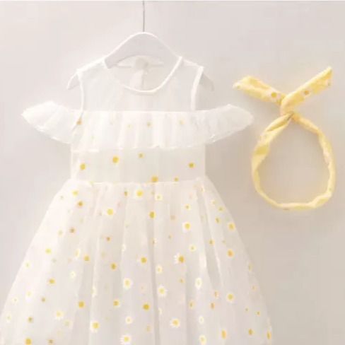 Girls Summer New Little Daisy Princess Dress