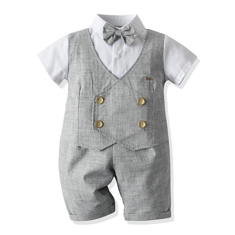 Fashion Personality Boys' Waistcoat Two-piece Set