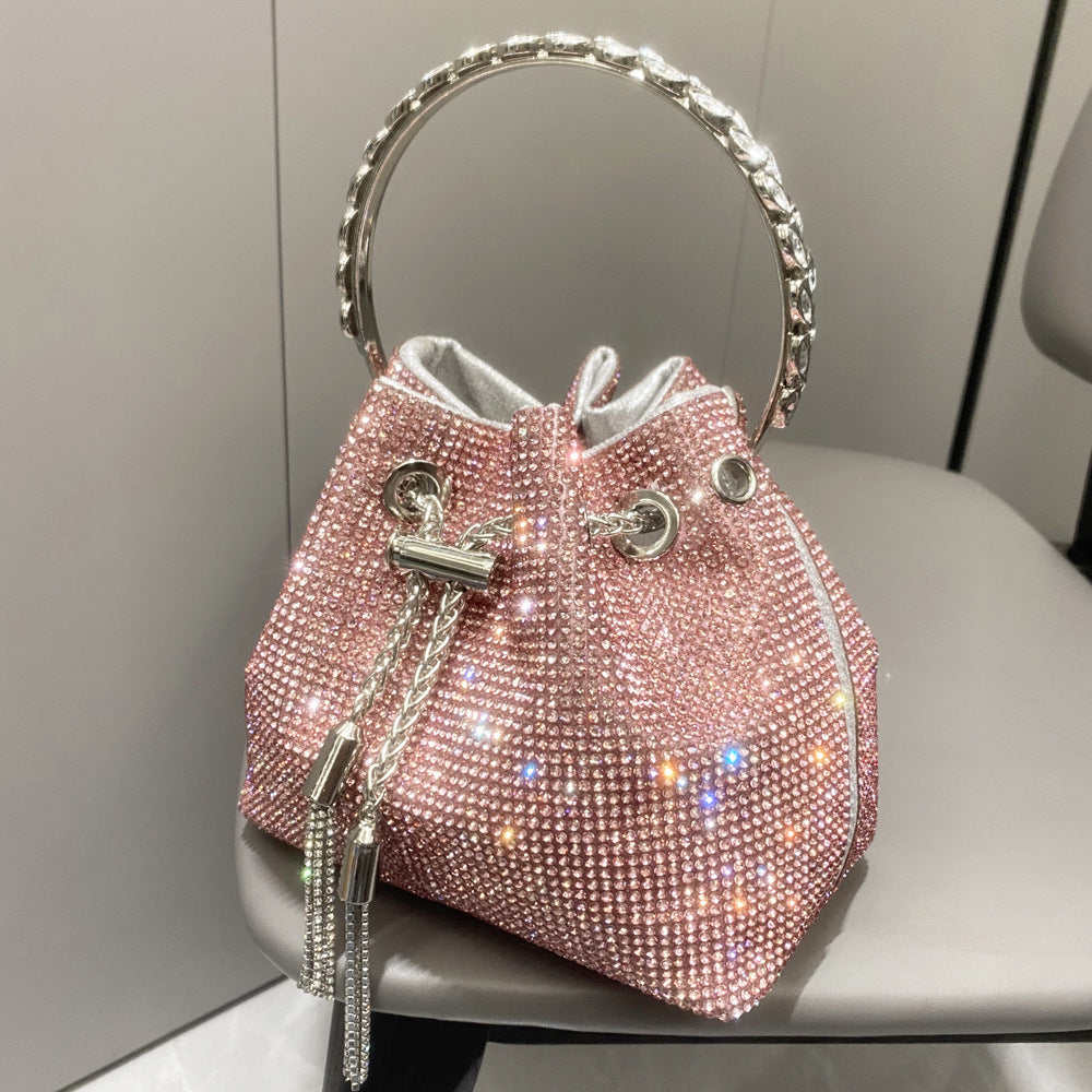 European And American Shiny Diamond Handbag For Women   ( Available )