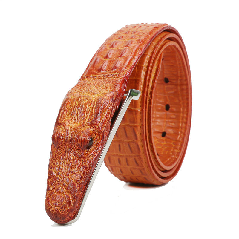 Men's leather belt