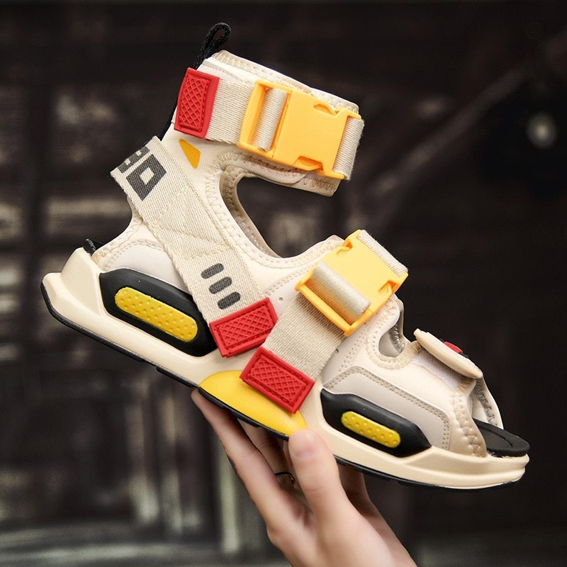 Men's color matching breathable sandals and slippers  (Available)