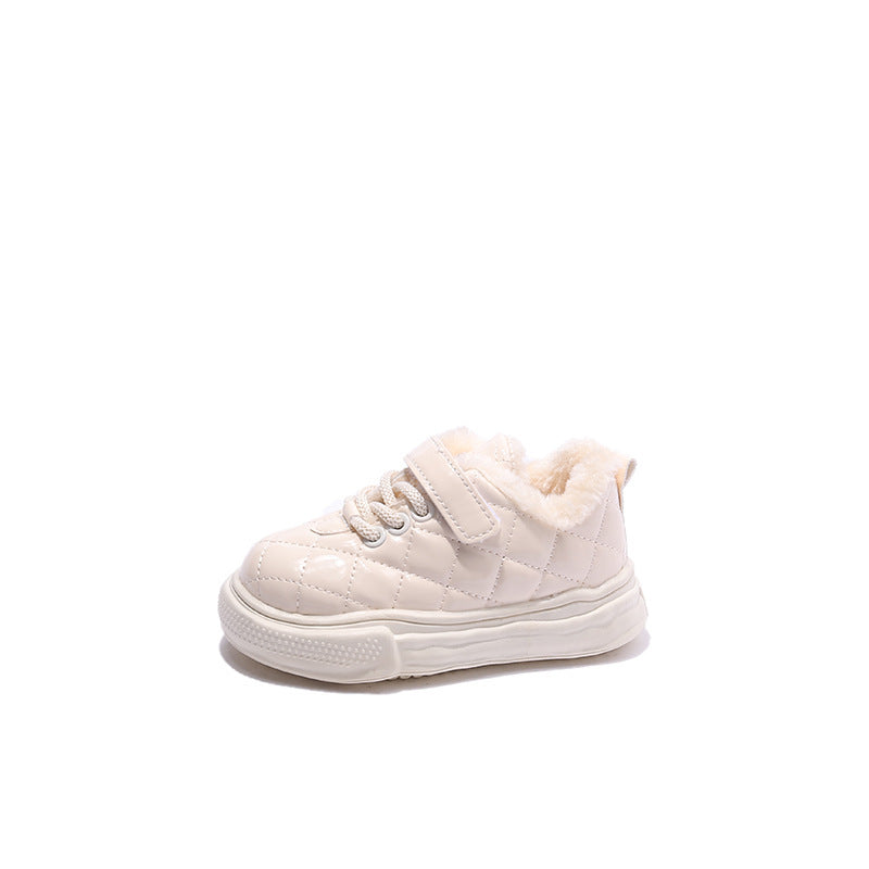 Children's Fleece-lined Warm Cotton Baby Boys' Shoes (Available)