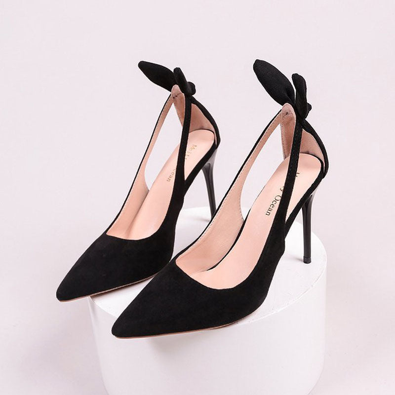 Sandals Women's Rabbit Ears Pumps Stiletto Heel 12cm High Heels
