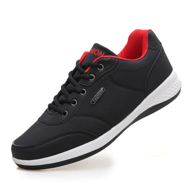 Fashion Light Sports Casual Men Shoes Autumn New Lace-Up Shoes Microfiber Leather Casual Shoes FLats Sneakers (Available)