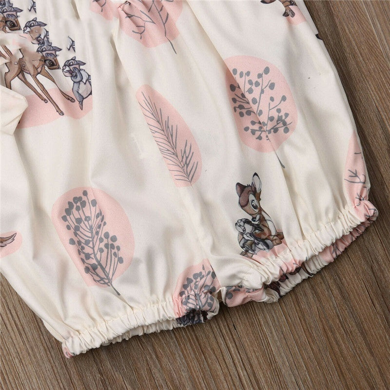 Baby One-piece Pants Newborn Jumpsuit Girl