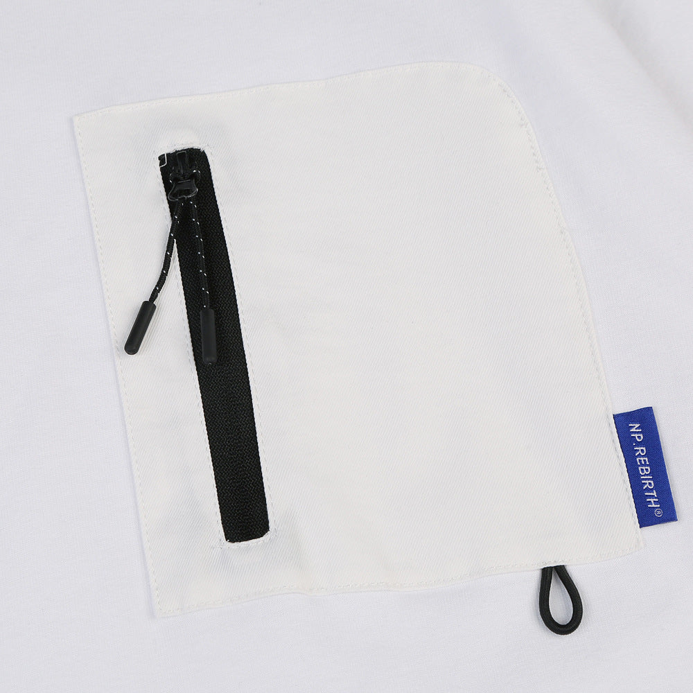 Street Fashion Simple Cotton Short-sleeved T-shirt Loose Top Men