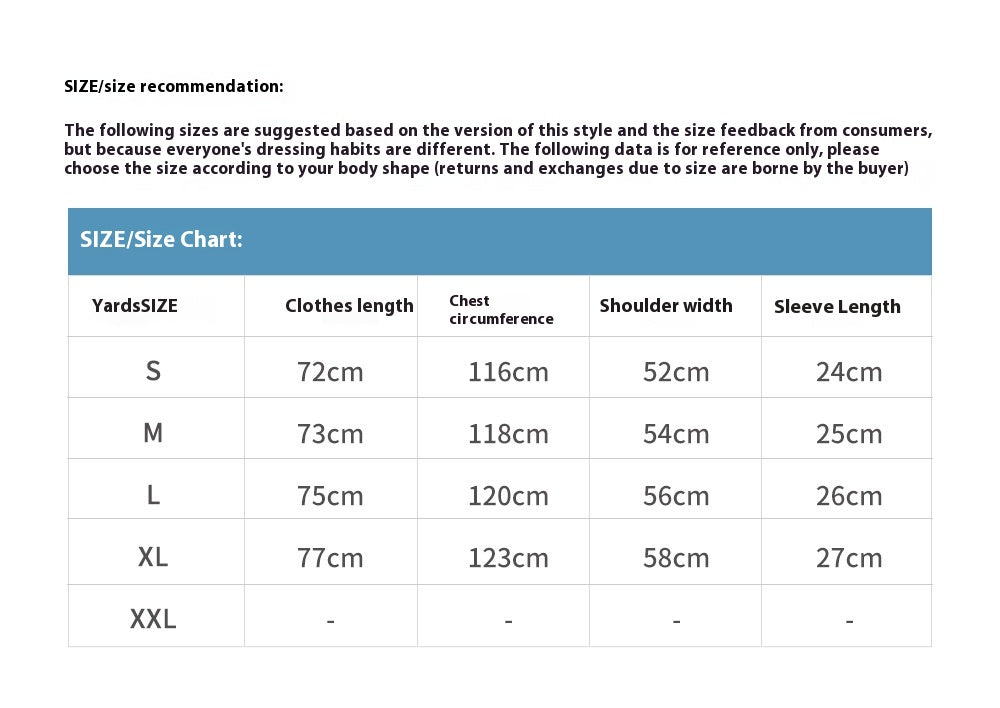 Street Fashion Simple Cotton Short-sleeved T-shirt Loose Top Men