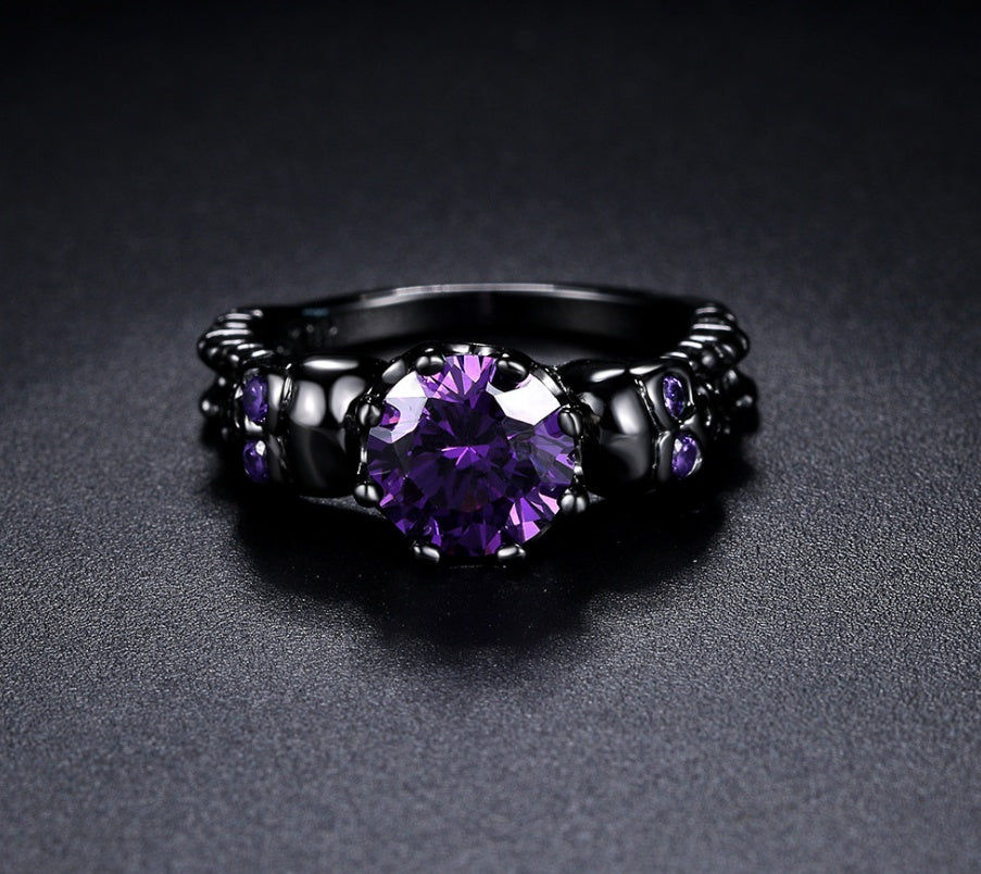 Vintage alloy set topaz jewelry