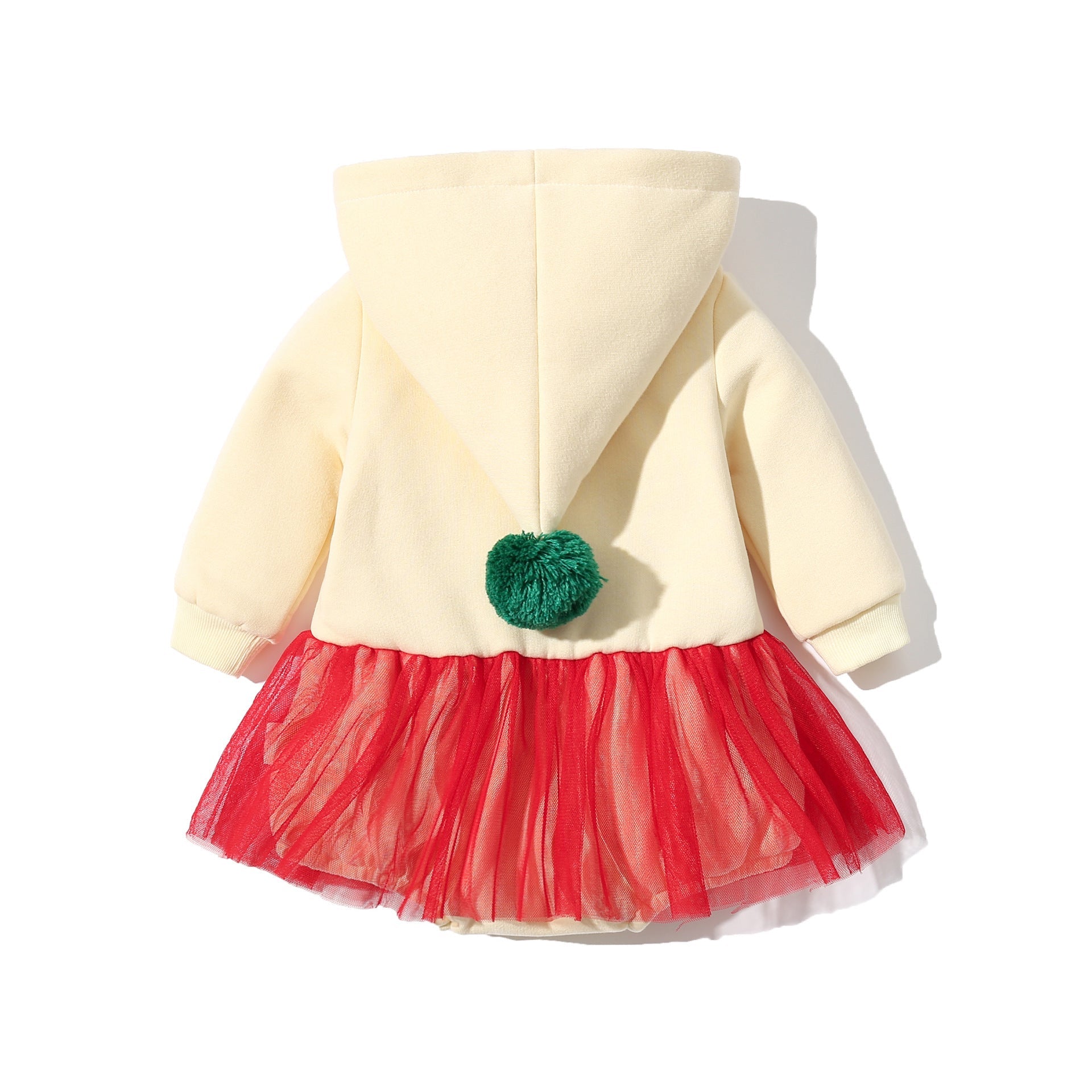 Baby Autumn And Winter Clothes Christmas Romper Hooded Baby Bloomer With Skirt Jumpsuit