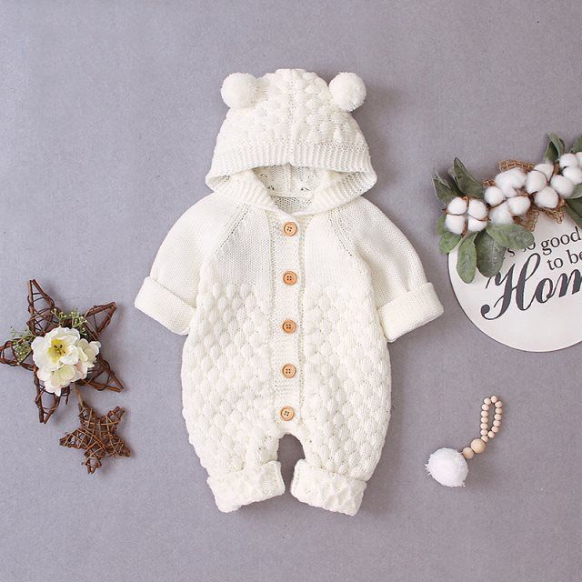 Baby knitted romper (Available)