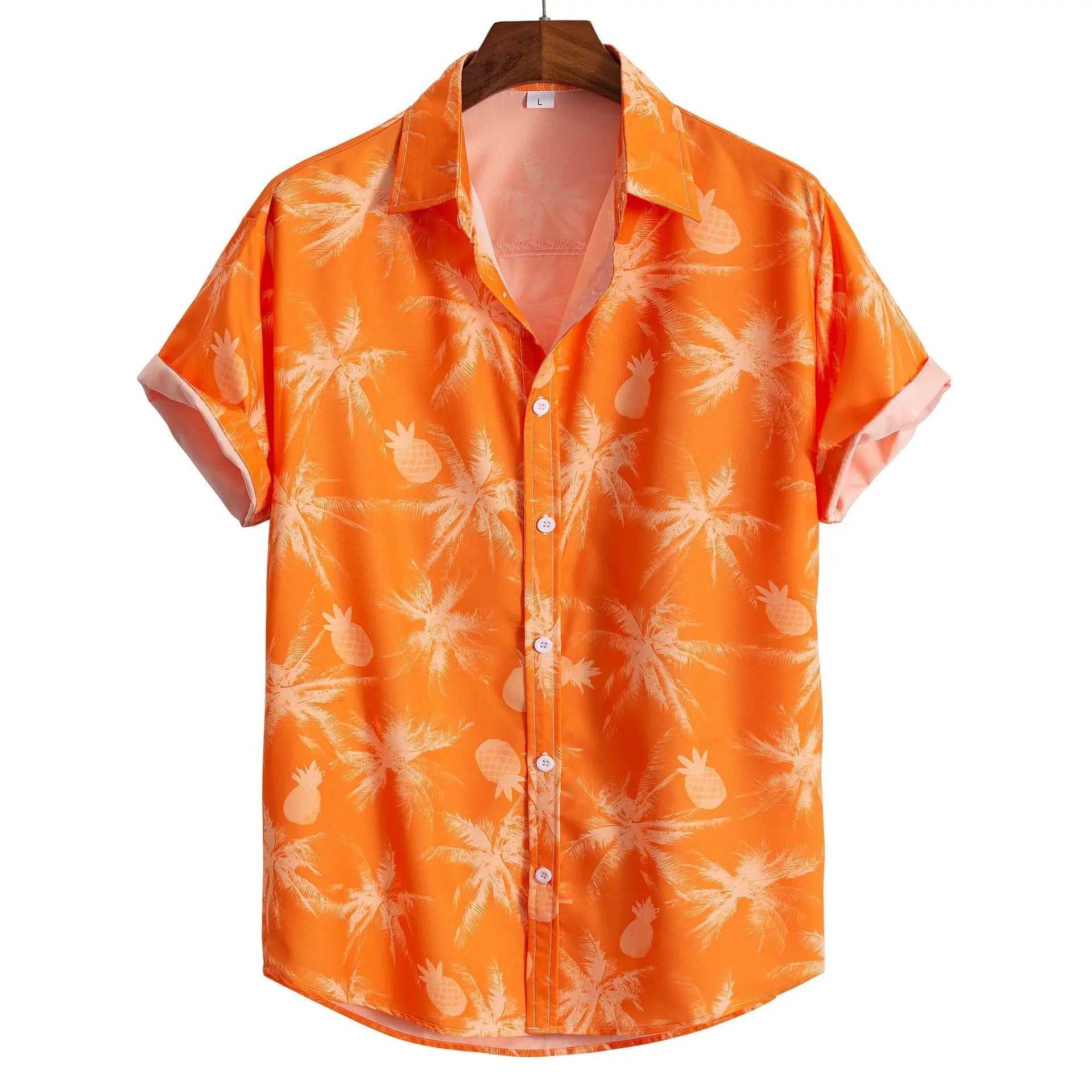 Fashion Men's Art Printed Short Sleeve Shirt