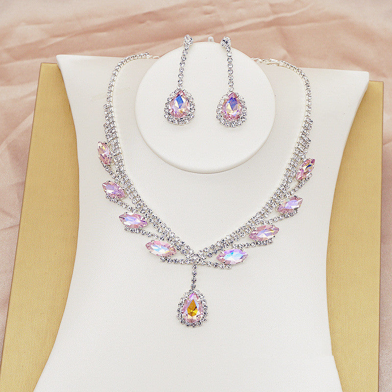 Women's Fashionable And Versatile Crystal Necklace Set