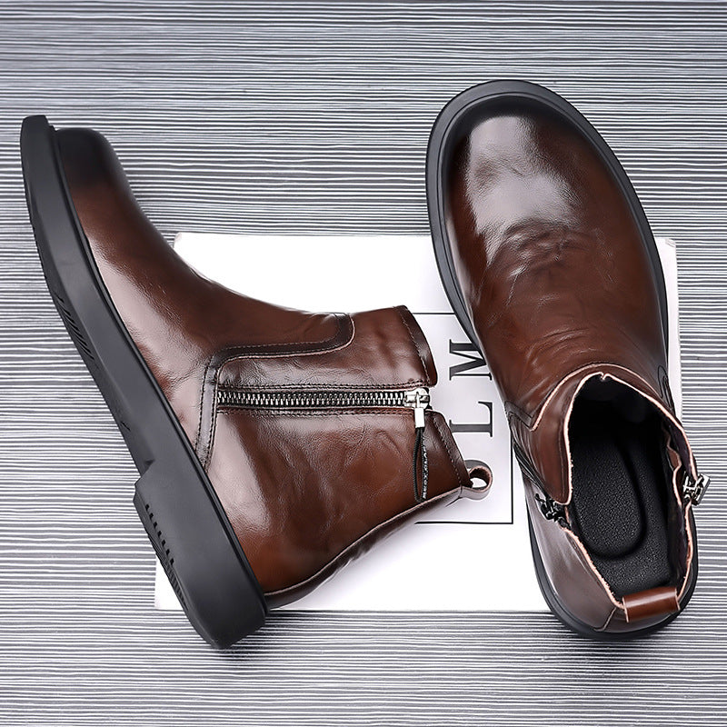 British Style Workwear Non-slip All-matching Breathable Men's Boots