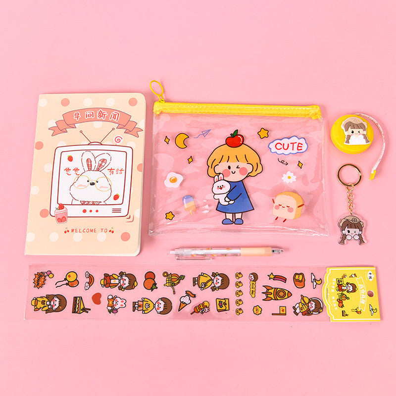 Creative Student School Supplies Stationery Cartoon Set
