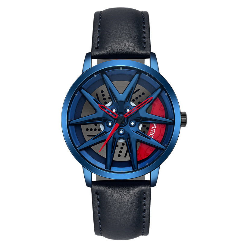 Cool Wheel Personality Hollow Out Quartz Watch