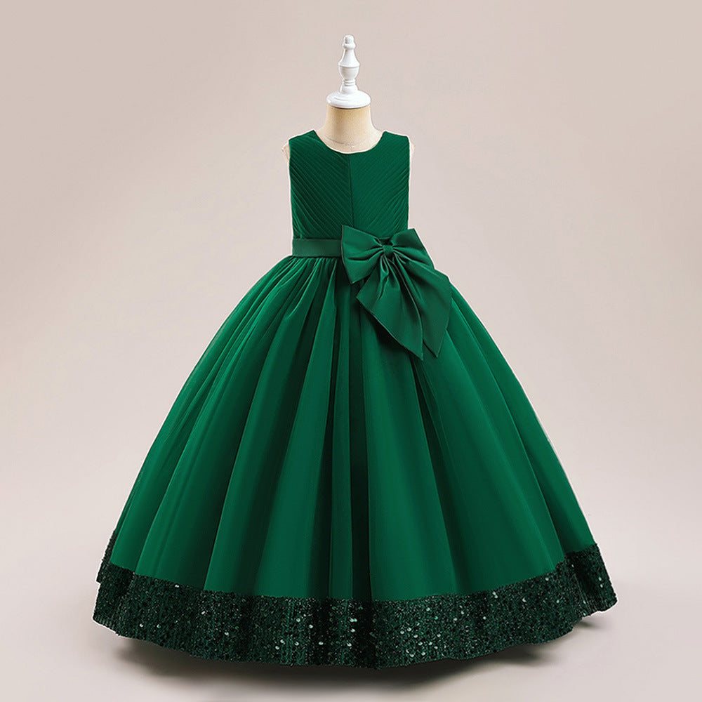 New Sequins Children's Mesh Dress