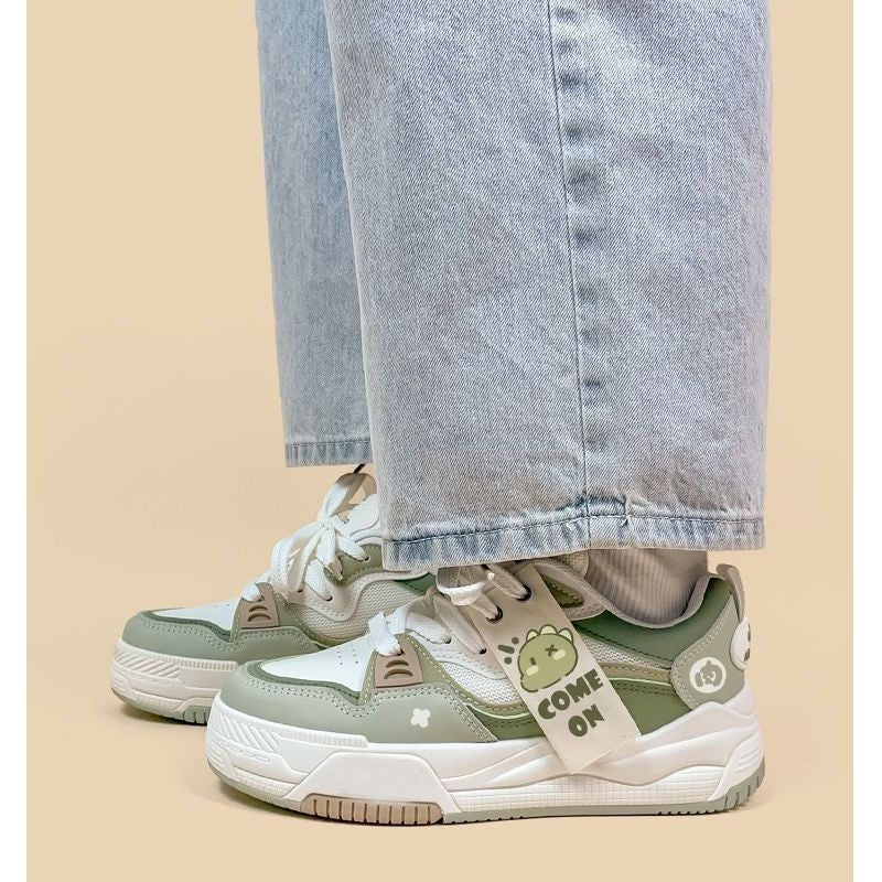 Hong Kong Style Platform Dad Shoes Female Niche Sports Leisure (Available)