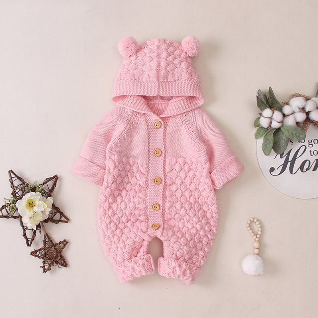 Baby knitted romper (Available)