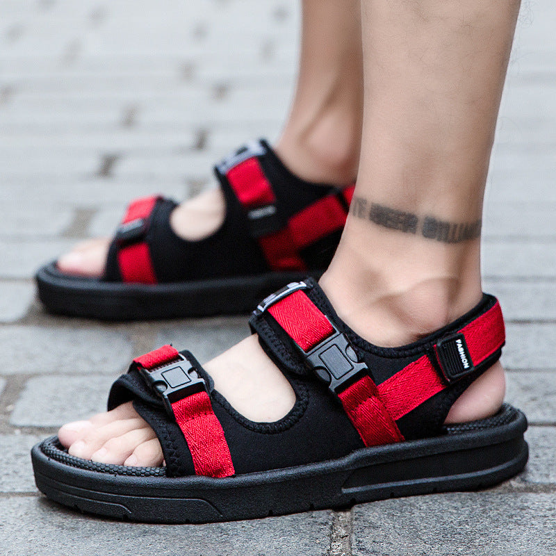 Men's Sandals Men's Casual Fashion Trendy Students Wear Beach Slippers Outside Sports (Available)