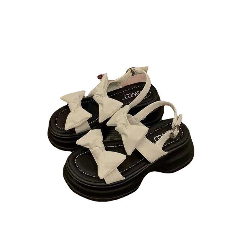 Women's Korean-style Bow Platform Sandals