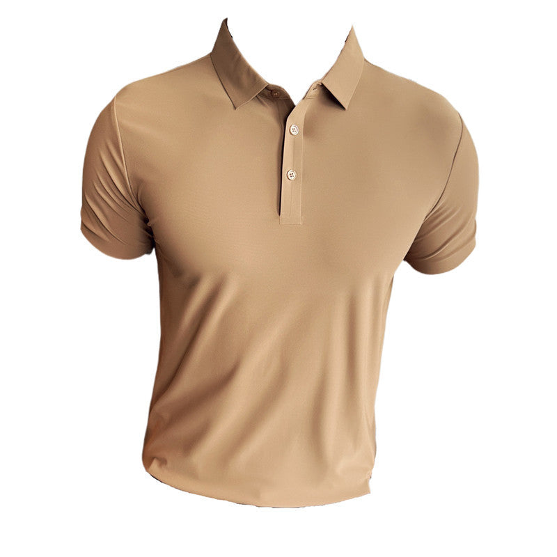 New Seamless Solid Color Thin Men's Casual T-shirt