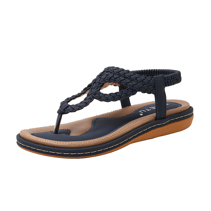 5 Summer New European And American Woven Casual Flat