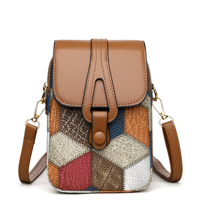 All-matching Fashion Vertical Exquisite Soft Leather Casual Pouch