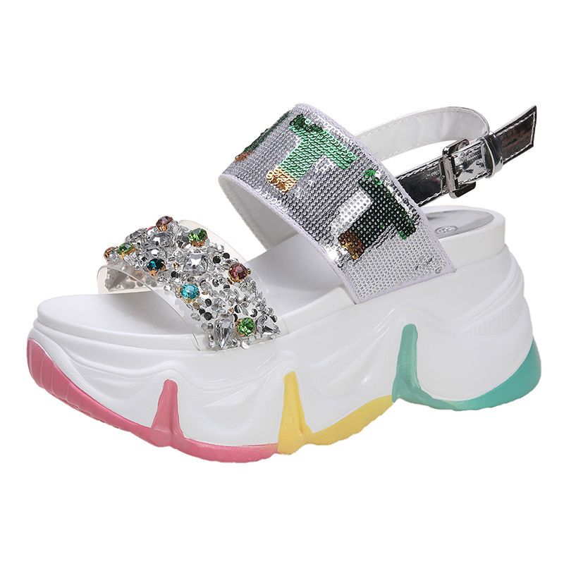New Summer Single-Strap Height-Enhancing Sports Roman Shoes