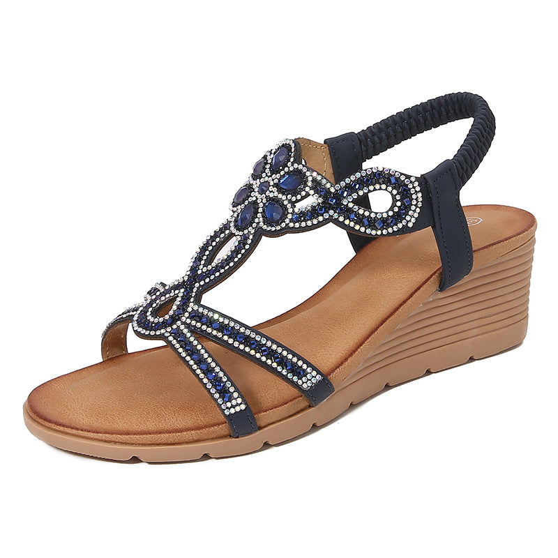 Bohemian New Fashion Rhinestone Sandals Korean Style