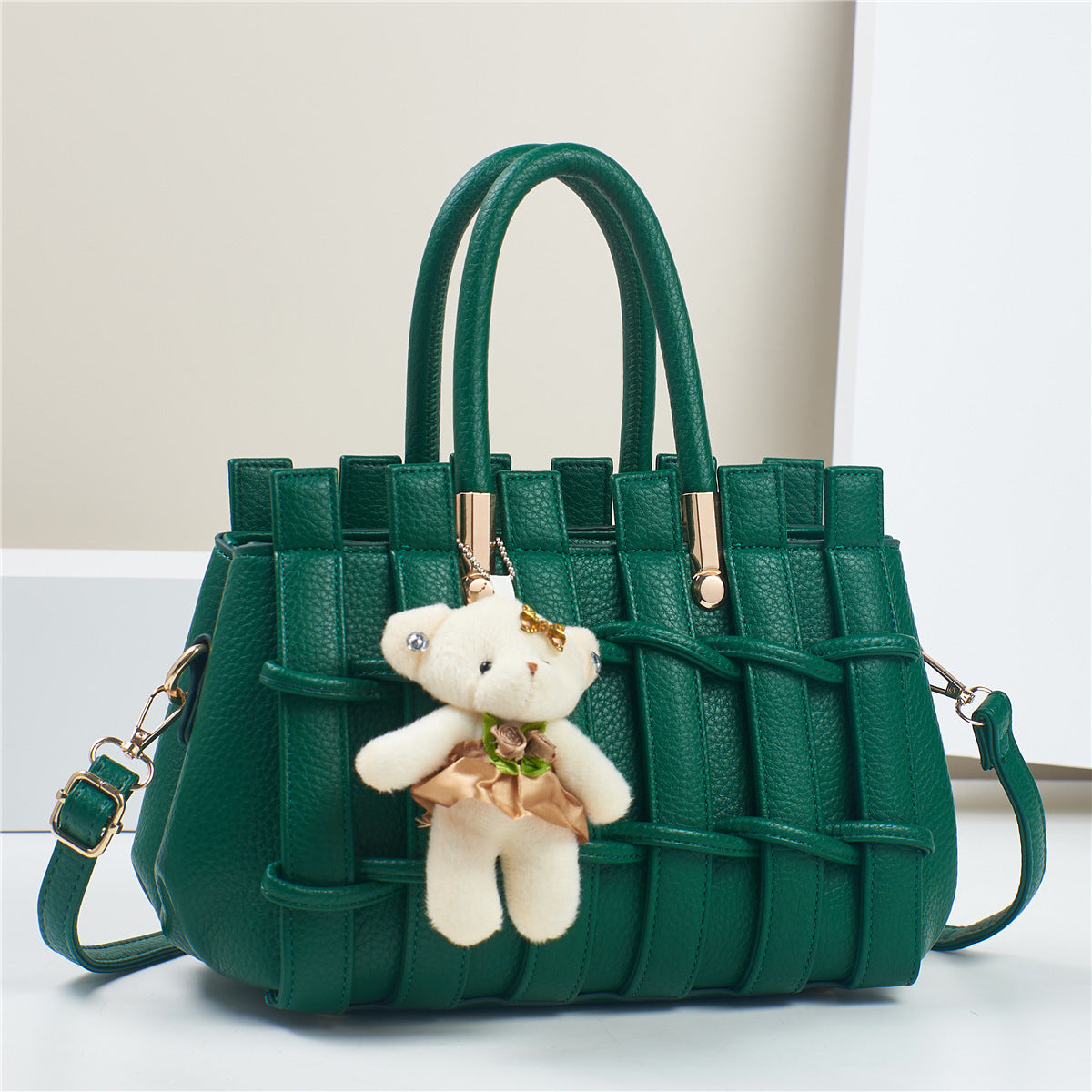 New Anti-scratch Women's Bag Fashion Hand-woven Handbag Shoulder Bag