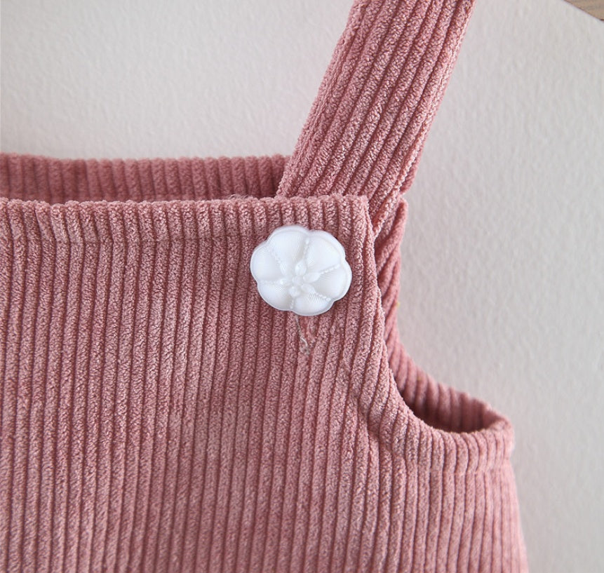 Two-piece embroidered fleece skirt