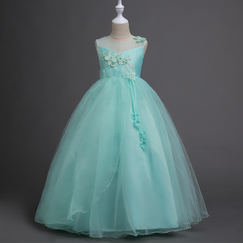 Children's Full Dress Girls' Princess Dress Costume