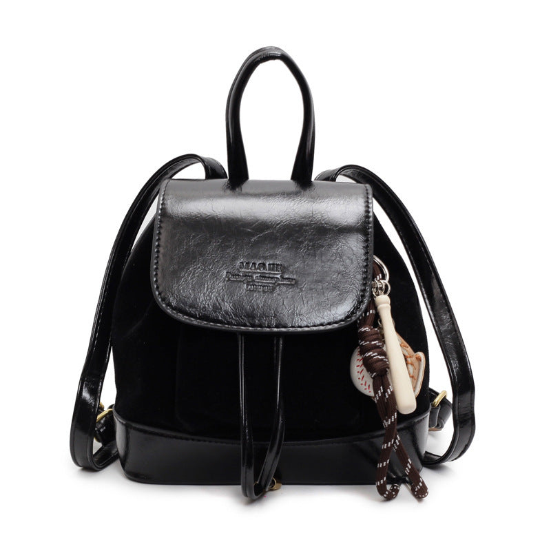 Autumn Winter Retro Suede Women's Backpack