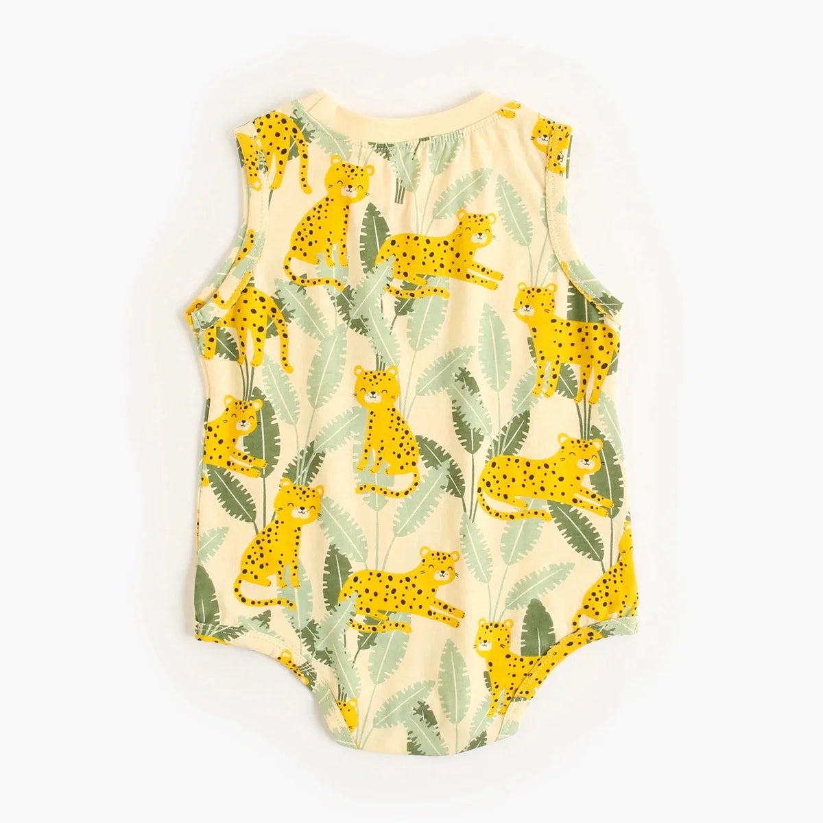 Sanlutoz Cotton Toddler Boys Summer Sleeveless Bodysuits Casual Infants Boys Animal Clothes