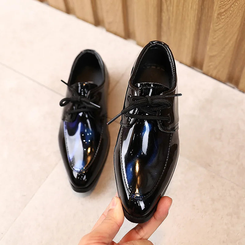 Fashion Children'S Shoes Kids For Boys School Baby Patent Leather Shoes For Spring Autumn Party Show 1 2 3 4 5 6 8 9 10 11 Years