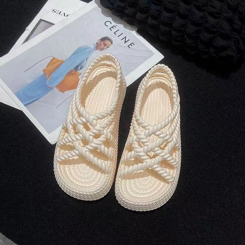 Super Soft And Cute Flower All-matching And Lightweight Non-slip Sandals