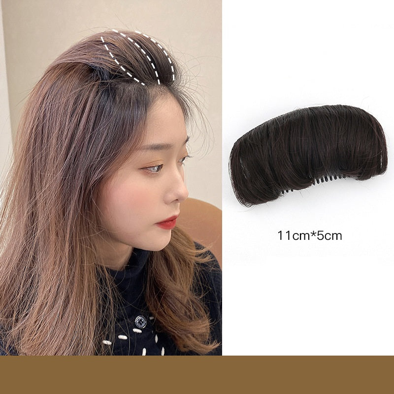 Wig piece for women, fluffy hair root, simulated hair pad, invisible hair top heightening and curling tool, hair pad artifact (Available)